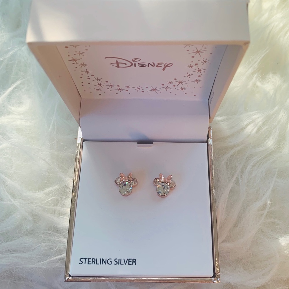 Disney earrings with crystals